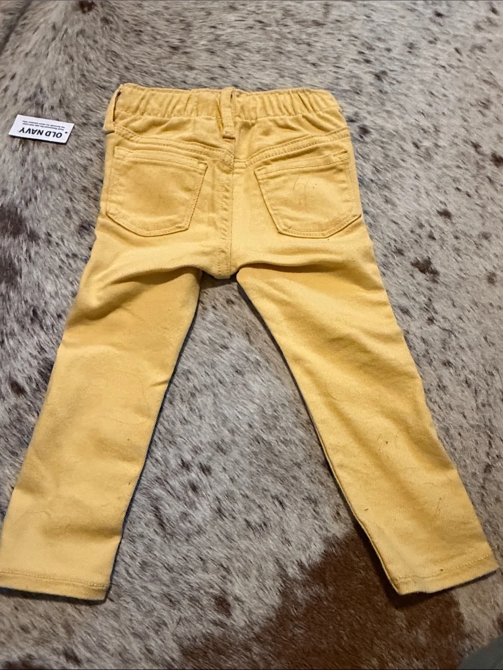 Old Navy Rockstar Jegging Yellow Sunflower Embroidered Toddler Jeans